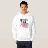 Nooit een echte Hero WIFE (borstkanker) gekend Hoodie (Voorkant volledig)