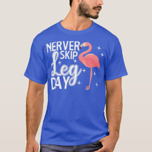 Nooit een eend dag negeren Funny Flamingo Gym Work T-shirt