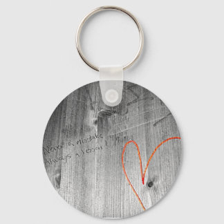 Nooit een fout sleutelhanger