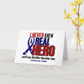 Nooit een hero 2 broeder gekend (steun onze troepe kaart (Gele Bloem)