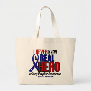 Nooit een Hero 2-dochter kennen (steun onze troepe Grote Tote Bag