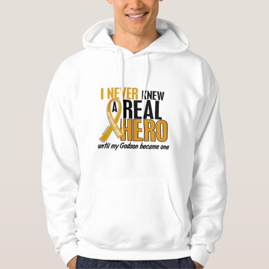 Nooit een Hero 2 Godson Appendix Cancer kennen Hoodie (Voorkant)