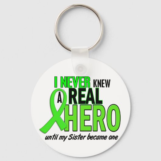 Nooit een Hero 2 LIME GROEN (zuster) gekend Sleutelhanger (Voorkant)
