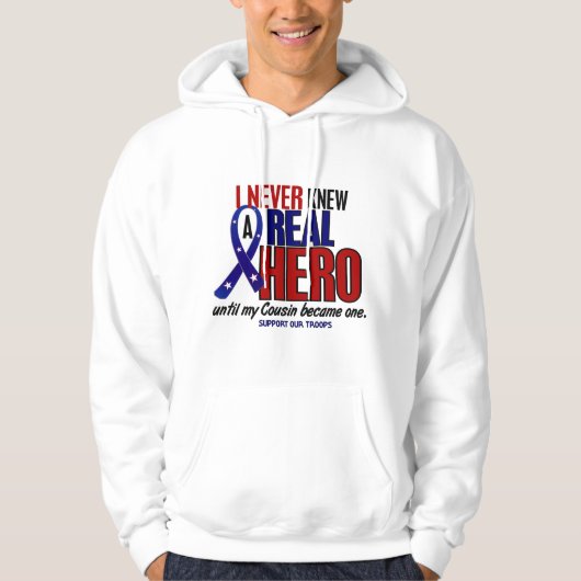 Nooit een hero 2 nicht gekend (steun onze troepen) hoodie (Voorkant)