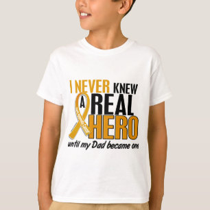 Nooit een Hero 2 Pap Aanhangsel Kanker kennen T-shirt