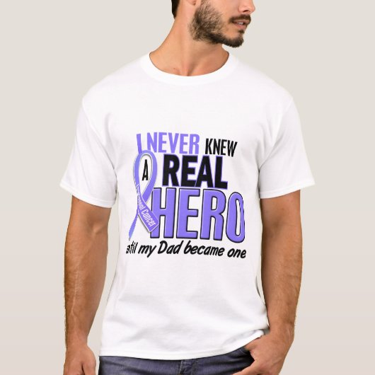 Nooit een Hero Pap Esophageale Kanker gekend T-shirt (Voorkant)