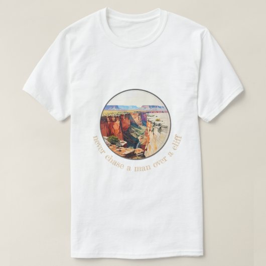 nooit een man achterna 002 T-Shirt (Design voorkant)