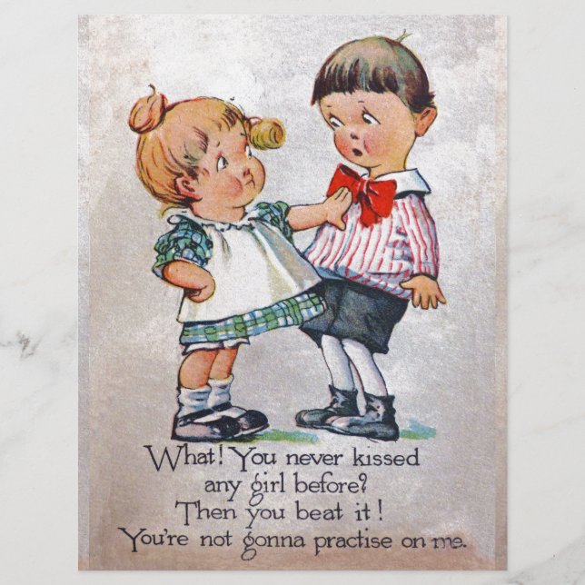 Nooit een meisje gekust? (Voorkant)