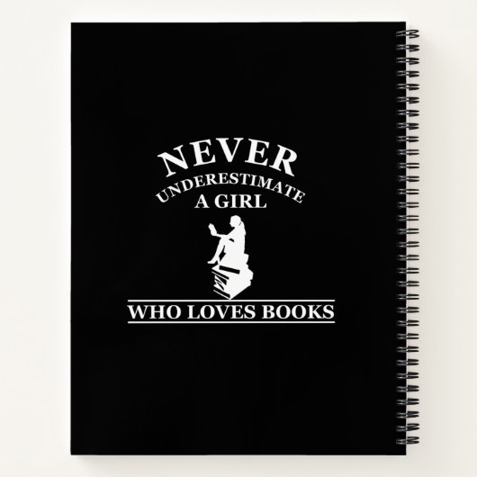 nooit een meisje onderschatten dat van boeken houd (Achterkant)