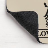 nooit een meisje onderschatten dat van boeken houd muismat (Hoek)