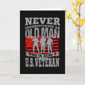 NOOIT EEN OUD MAN MET EEN DD214 ONDERSCHATTEN KAART (Gele Bloem)