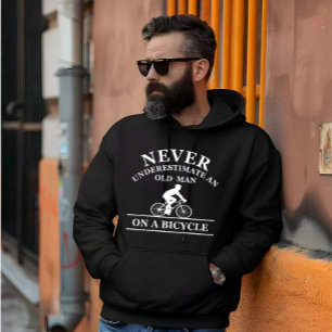 nooit een oud man op een fiets onderschatten hoodie