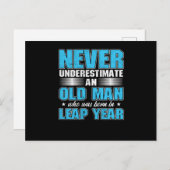 Nooit een oude dag van de Man van het Lapjaar onde Briefkaart (Voorkant / Achterkant)