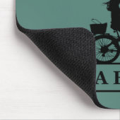 nooit een oude vrouw onderschatten op een fiets muismat (Hoek)