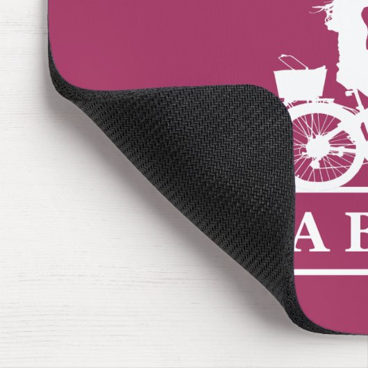 nooit een oude vrouw onderschatten op een fiets muismat (Hoek)