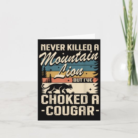 Nooit een poema gedood maar ik heb een poema gewur kaart (Voorkant)