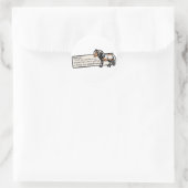 Nooit een Pony Ronde Sticker (Tas)