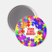 Nooit een saai moment magneet (Voorkant / Achterkant)