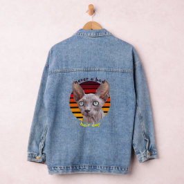 Nooit een slechte haardag Sphynx Cat Denim Jacket
