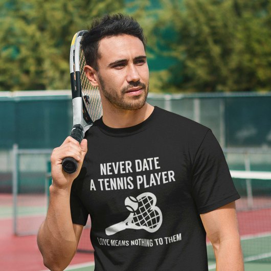 Nooit een tennisspeler t-shirt