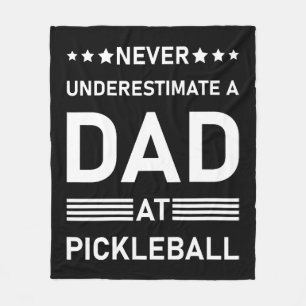 Nooit een vader onderschatten bij Pickleball Fleece Deken