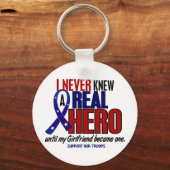 Nooit een Vriendin van Hero 2 kennen steun onze tr Sleutelhanger (Voorkant)