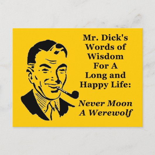 Nooit een Werewolf Briefkaart (Voorkant)