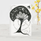 Nooit een wortel zonder een boomkaart kaart (Gele Bloem)