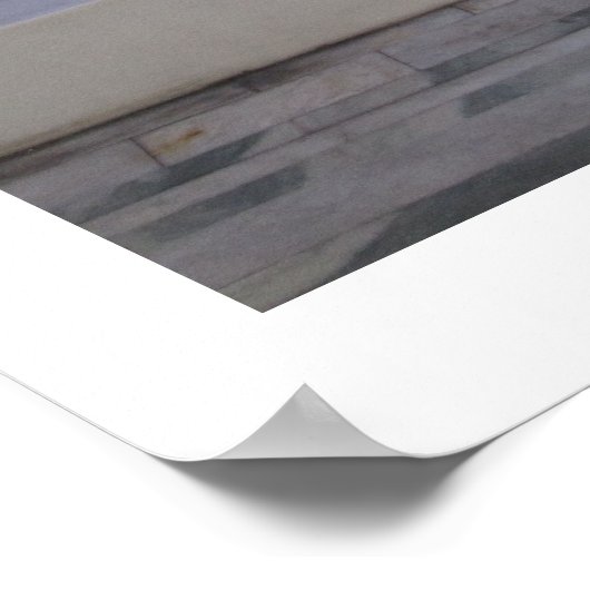 Nooit eenmalig (zijdig uitzicht) 16x20 Poster weep (Hoek)