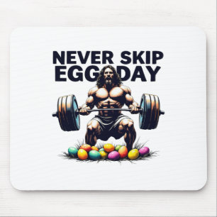 Nooit Eierdag T-shirt Grappige Jezus Pasen Gym Bee Muismat