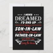 Nooit eindigen als schoonzoon en vader bedankkaart (Voorkant)
