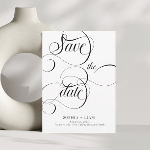 Nooit Eindigende Liefde   Moderne kalligrafie Save The Date