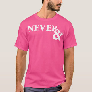 Nooit eindigende Typografie Pun Story T-shirt