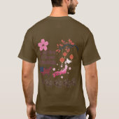 Nooit eindigende vriendschap bruin t-shirt (Achterkant)