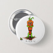 Nooit F**k met een Carrott-Button Ronde Button 5,7 Cm (Voorkant /achterkant)