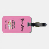 Nooit FA Happy Plane onderschatten - Lashes Bagagelabel (Achterkant horizontaal)