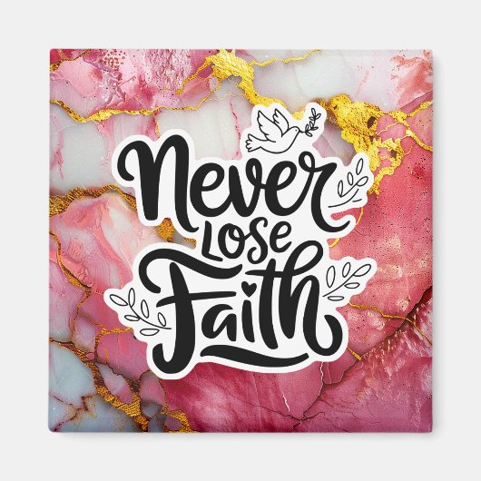 Nooit Faith verliezen Magneet (Voorkant)