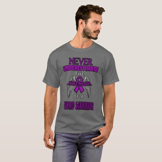 Nooit... Fibro Warrior T-shirt (Voorkant volledig)