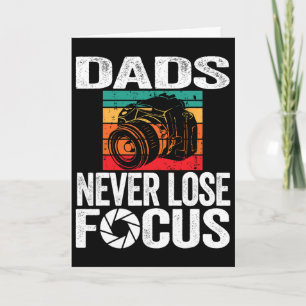 Nooit Focus Verliezen Camera Vaderdag Fotograaf Kaart