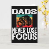 Nooit Focus Verliezen Camera Vaderdag Fotograaf Kaart (Gele Bloem)