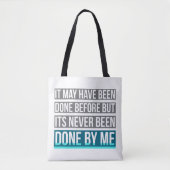 Nooit gedaan door mijn Canvas tas (Voorkant)