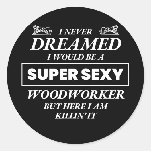 Nooit gedacht dat ik een houwer zou zijn... ronde sticker (Voorkant)