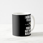 Nooit gedroomd dat het een leuk biljartcadeau zou koffiemok (Voorkant rechts)