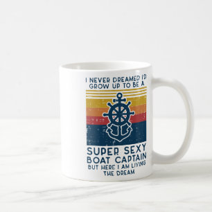 Nooit gedroomd Ik ben opgegroeid Boot Captain Funn Koffiemok