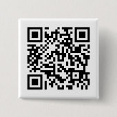 'Nooit geef je op' Rick Roll QR Code Button (Voorkant)