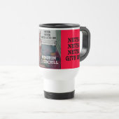 NOOIT, GEEF NOOIT AAN!  - TRAVEL MUG REISBEKER (Voorkant rechts)