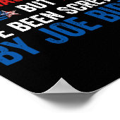 Nooit geflikt door Donald Trump maar Joe Biden 2 Poster (Hoek)