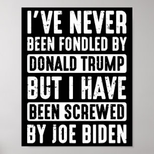 Nooit geflikt door Donald Trump Poster