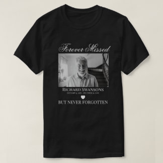 Nooit gemist maar nooit vergeten Foto Memorial T-shirt