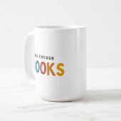 Nooit genoeg boeken koffiemok (Voorkant links)